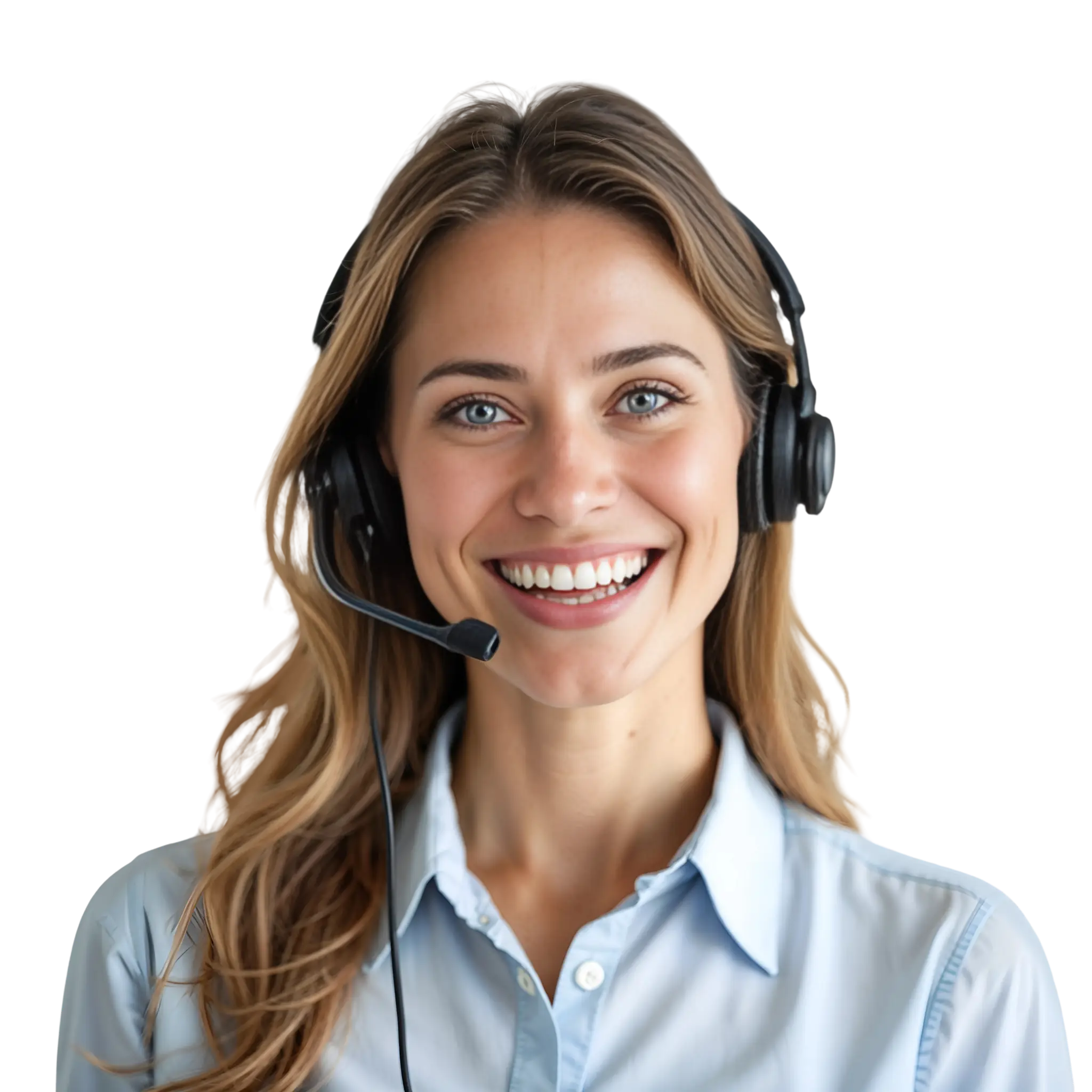 Pretty receptionist