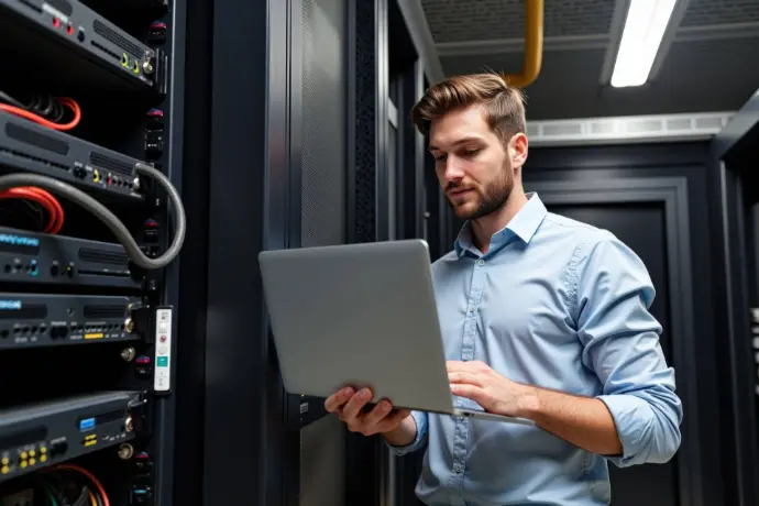 It engineer working on-site